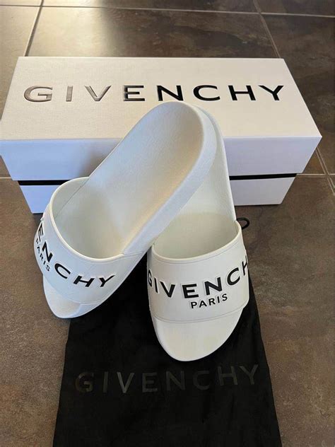 white givenchy heels|Givenchy slides white and black.